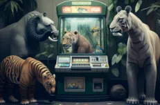 Animal themed slot machine