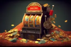 Treasure themed slot machine